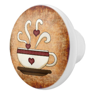Bouton De Porte En Céramique Café Coupe Cuisine Décor Céramique Knob