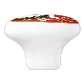 Bouton De Porte En Céramique Calico Cat Baroque (Côté)