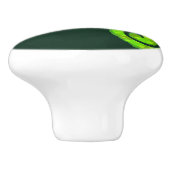 Bouton De Porte En Céramique Caméléon vert mignon (Côté)