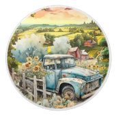 Bouton De Porte En Céramique camionnette Old Country (Devant)