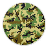 Bouton De Porte En Céramique Camouflage des bois (Devant)