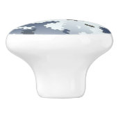 Bouton De Porte En Céramique Camouflage d'hiver (Côté)