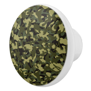 Bouton De Porte En Céramique Camouflage Euro Spring