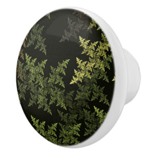 Bouton De Porte En Céramique Camouflage fractal