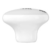 Bouton De Porte En Céramique camping mignon camper mot art (Côté)