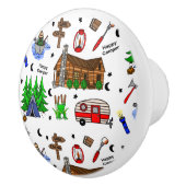 Bouton De Porte En Céramique Camping Pêche du Midwest (Droite)