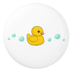 Bouton De Porte En Céramique Canard/duckie/mignon en caoutchouc mignons