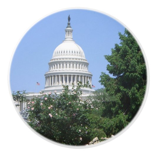 Bouton De Porte En Céramique Capitol du parc Bartholdi (Devant)
