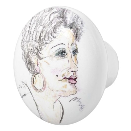 Bouton De Porte En Céramique Caractère ... (Droite)