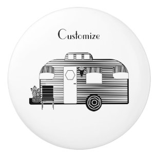 Bouton De Porte En Céramique Caravane Camper Traveller Thunder_Cove