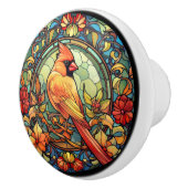 Bouton De Porte En Céramique Cardinal Redbird (Droite)