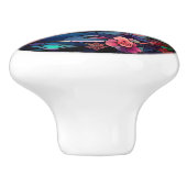 Bouton De Porte En Céramique Cardinal Redbird (Côté)