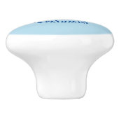 Bouton De Porte En Céramique Caricature de crabe rouge cuite (Côté)