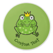 Bouton De Porte En Céramique Caricature de grenouille (Devant)