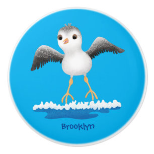 Bouton De Porte En Céramique Caricature en bécasseau mignon