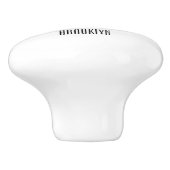 Bouton De Porte En Céramique Caricature en bleu (Côté)