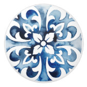 Bouton De Porte En Céramique Carreau de Cobalt II (Devant)