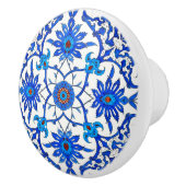 Bouton De Porte En Céramique Carrelage chinois Art Nouveau - Cobalt Bleu & Blan (Droite)