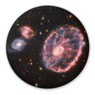 Bouton De Porte En Céramique Cartwheel Galaxy, James Webb Télescope Spatial