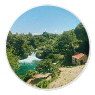 Bouton De Porte En Céramique Cascades de Krka - Parc national de Krka - Croatie