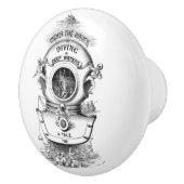 Bouton De Porte En Céramique Casque antique de plongée (Droite)