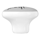 Bouton De Porte En Céramique catgirl (Côté)