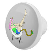 Bouton De Porte En Céramique catgirl (Droite)