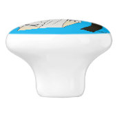 Bouton De Porte En Céramique catgirl (Côté)