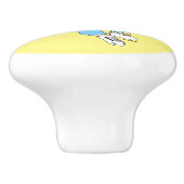 Bouton De Porte En Céramique catgirl (Côté)