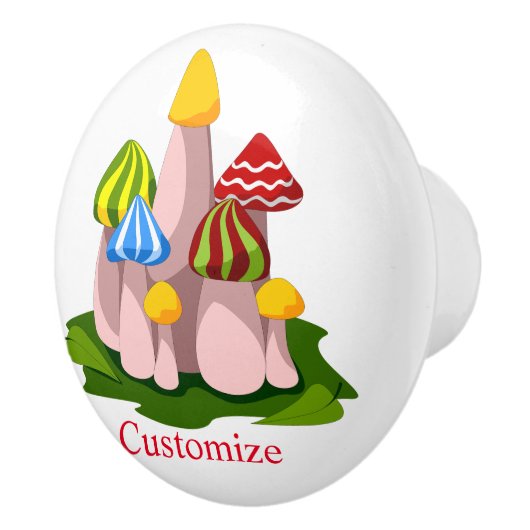 Bouton De Porte En Céramique Cathédrale des champignons magiques Thunder_Cove (Droite)