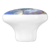 Bouton De Porte En Céramique Cellules Moonstone Mosaic Abstrait (Côté)