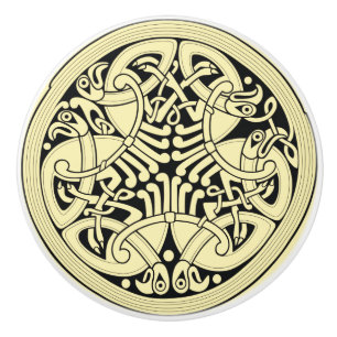 Bouton De Porte En Céramique Celtic Circle~ TOUT regard ~Metallic de COULEUR
