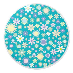 Bouton De Porte En Céramique Ceramic Knob/Daisies
