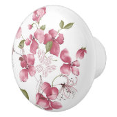 Bouton De Porte En Céramique Ceramic Knob/Floral (Droite)