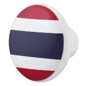 Bouton De Porte En Céramique Ceramic knob pull with flag of Thailand (Droite)