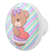 Bouton De Porte En Céramique Ceramic Knoth/Cute Bear (Droite)