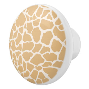 Bouton De Porte En Céramique Céramique Cabinet Knob-Giraffe Impression