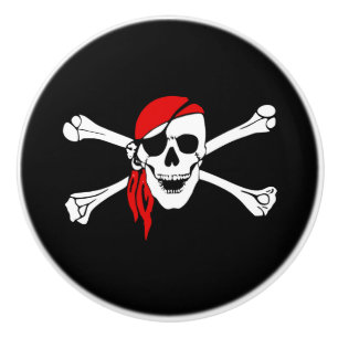 Bouton De Porte En Céramique Céramique Cabinet Knob-Pirate