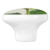 Bouton De Porte En Céramique Céramique d'Hydrangea (Côté)