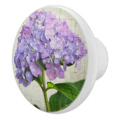 Bouton De Porte En Céramique Céramique d'Hydrangea (Droite)
