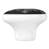 Bouton De Porte En Céramique Céramique noir (Côté)