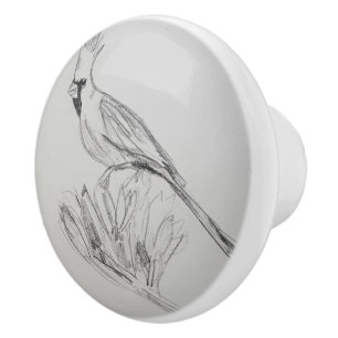 Bouton De Porte En Céramique Cercle en céramique personnalisée pour l'oiseau ca