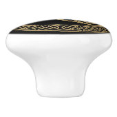 Bouton De Porte En Céramique Cercle triple celtique (Côté)