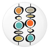 Bouton De Porte En Céramique Cercles Abstraits audacieux à pendre au milieu du (Devant)