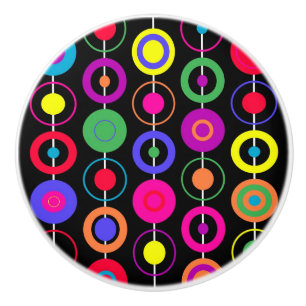 Bouton De Porte En Céramique Cercles de conception