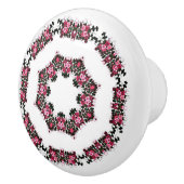 Bouton De Porte En Céramique Cercles rose Ceramic Knob (Droite)