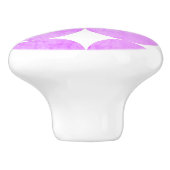 Bouton De Porte En Céramique Cercles violets modernes | Monogramme (Côté)