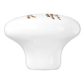 Bouton De Porte En Céramique Cerf (Côté)