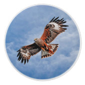 Bouton De Porte En Céramique Cerf-volant rouge (Devant)