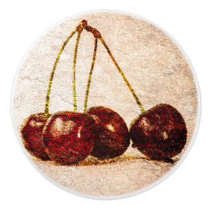 Bouton De Porte En Céramique Cerises
